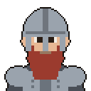 Dwarf in a steel helm with a long red beard