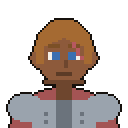 Fighter with auburn hair and a scar